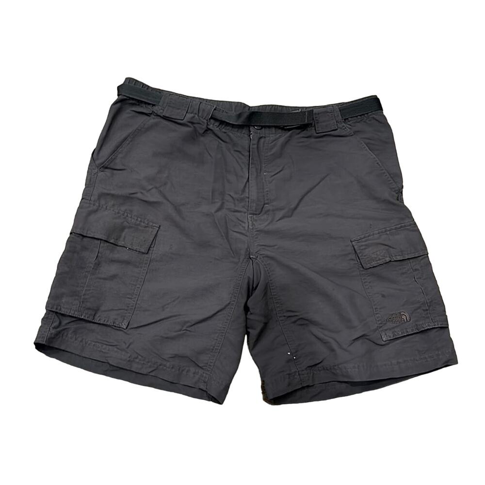 THE NORTH FACE Men's Nylon Belted Dark Grey Cargo Shorts L